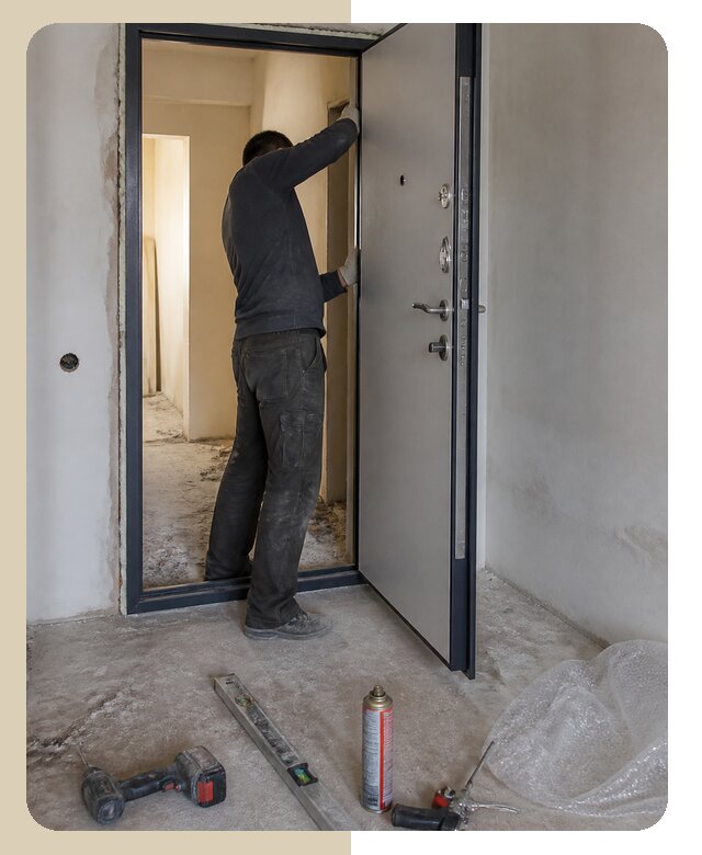 Профессиональная установка входной металлической двери в Аксае