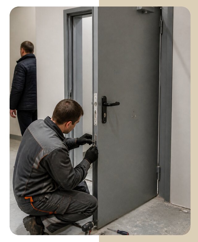 Ремонт противопожарной двери в Аксае по цене 6602 р. | ДвериЛегко-Акс