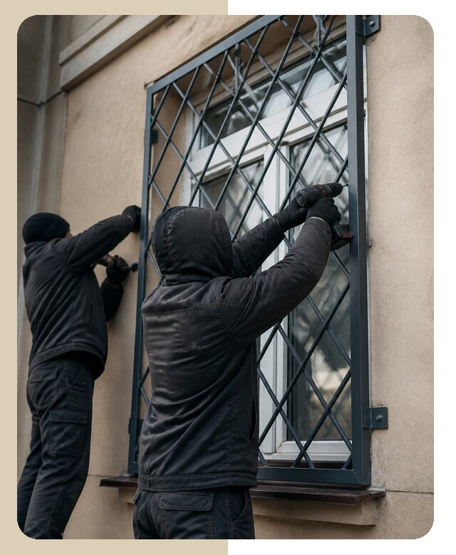 Установка антивандальных решеток на окна в Аксае